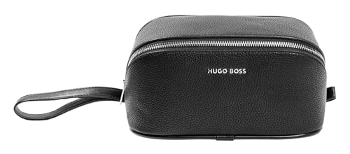 Hugo Boss Storyline Herren Kulturtasche aus Polyurethan und Polyester in der Farbe Schwarz, Maße: 21cm x 10cm x 11cm, HTC229A von HUGO BOSS