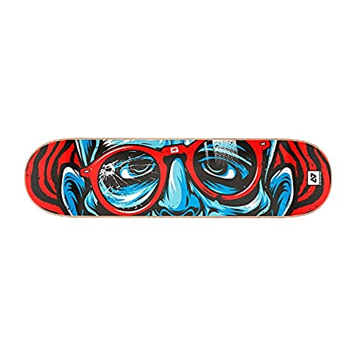 Centrano Unisex – Erwachsene Hydroponic Skateboard Deck, Round Red, 8.125" von Hydroponic