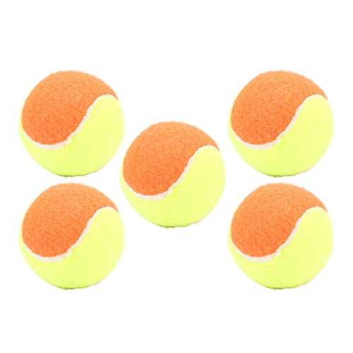 Hztyyier Tennisball-Set, Elastische Gummibälle, 5 Stück, Verschleißfest für Wasseraktivitäten (Orange) von Hztyyier