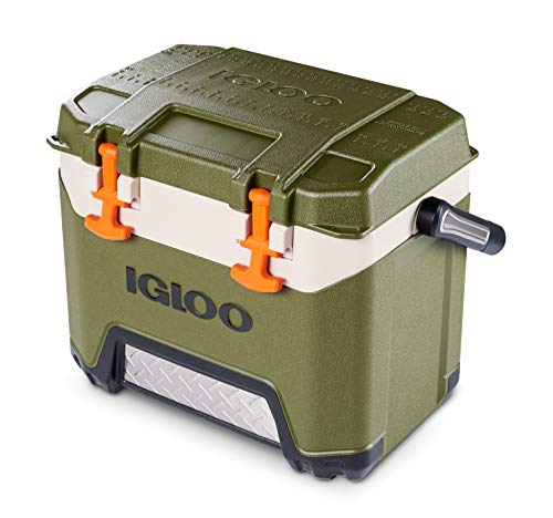 IGLOO BMX 25 Quart Cooler with Cool Riser Technology, Fish Ruler, and Tie-Down Points - 11.29 Pounds - Green and Orange von IGLOO