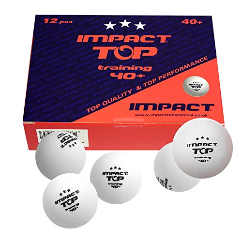 IMPACT TOP Training Tischtennisbälle, Weiß, 72 Stück von IMPACT