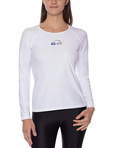 iQ-Company Damen UV-Schutz Kleidung 300 langarm T-Shirt, Weiß, 42 (Herstellergröße: L) von iQ-UV