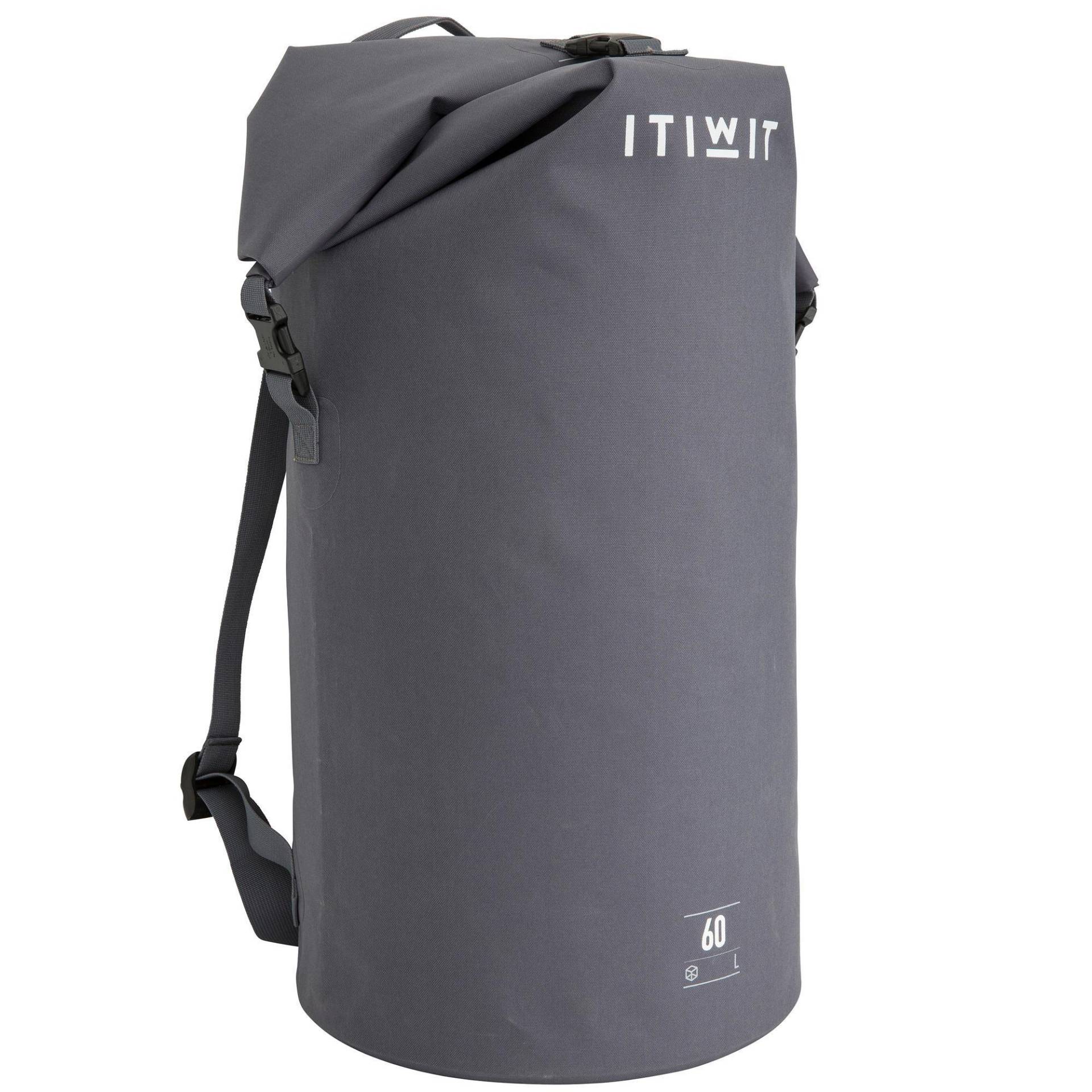 Tasche Seesack 60 L wasserdicht - IPX6 grau von ITIWIT