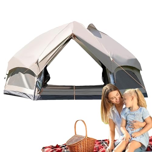 Ibuloule Campingzelt wasserdicht, Outdoor-Campingzelt | Familienzelt Tragbare Zelte - Wetterfestes Campingzelt, Instant-Kabine, Outdoor-Zelt mit großer Kapazität, einfacher Aufbau von Ibuloule