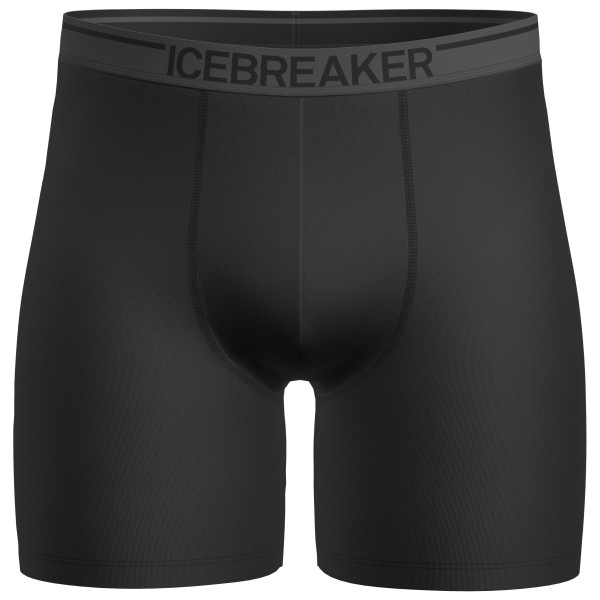 Icebreaker - Anatomica Long Boxers - Merinounterwäsche Gr L schwarz von Icebreaker