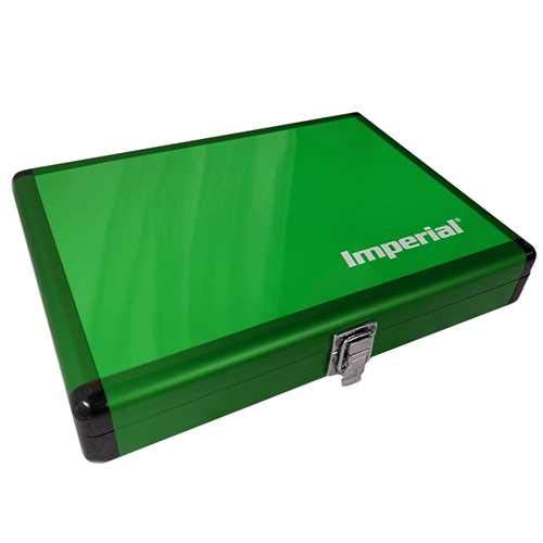 Imperial Aluminium Schlägerkoffer - Schlägerkoffer für Tischtennisschläger | TT-Spezial - Schütt Tischtennis | versch. Farbauswahl (Grün) von Imperial