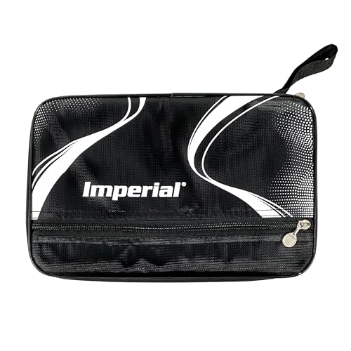Imperial Tischtennis Schlägerhülle ITT-4 | Einzelschlägerhülle mit separater Fronttasche für Zubehör von Imperial