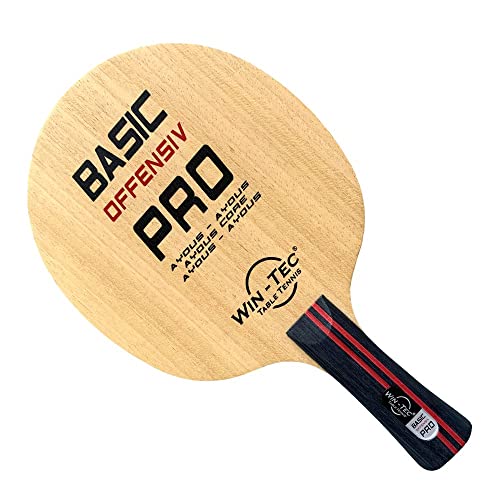 Win-TEC Basic Offensiv Pro (gerade) | - Tischtennis Holz für den Wettkampf | TT-Spezial - Schütt Tischtennis von Imperial