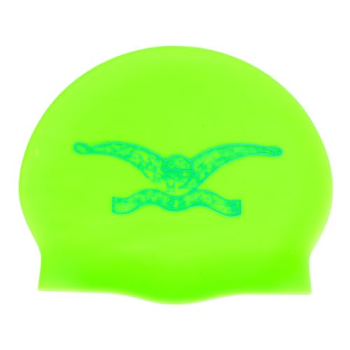IMSPIRA Silikonmütze Haring Style | Schwimmkappe | Poolmütze | Hoher Komfort und Haftung | Kunst und Schwimmen (grün) von Imspira