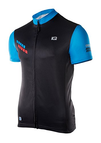 Intelligence Quality Herren Sore Cycling Jersey, Black/Palace Blue/Fiery Red, M von Intelligence Quality
