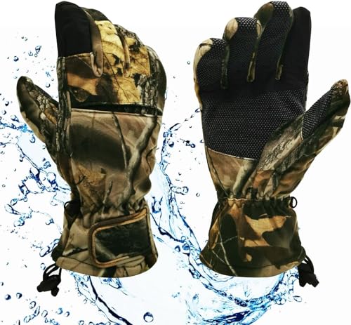 Intra-FIT Jagdhandschuhe Vollfinger Classic Camouflage Handschuhe Pro Anti-Rutsch wasserdichte Jagdausrüstung für den Außenbereich von Intra-FIT
