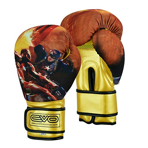 Islero Fitness EVO Kinder-Boxhandschuhe für MMA-Tasche, Gel-Punchingsack, Muay Thai, Kampfsport, Kickboxen, Sparring, Training, Kampf, UFC-Handschuhe, 113,4 g, 170,1 g, 227,8 g (8 oz) von Islero Fitness