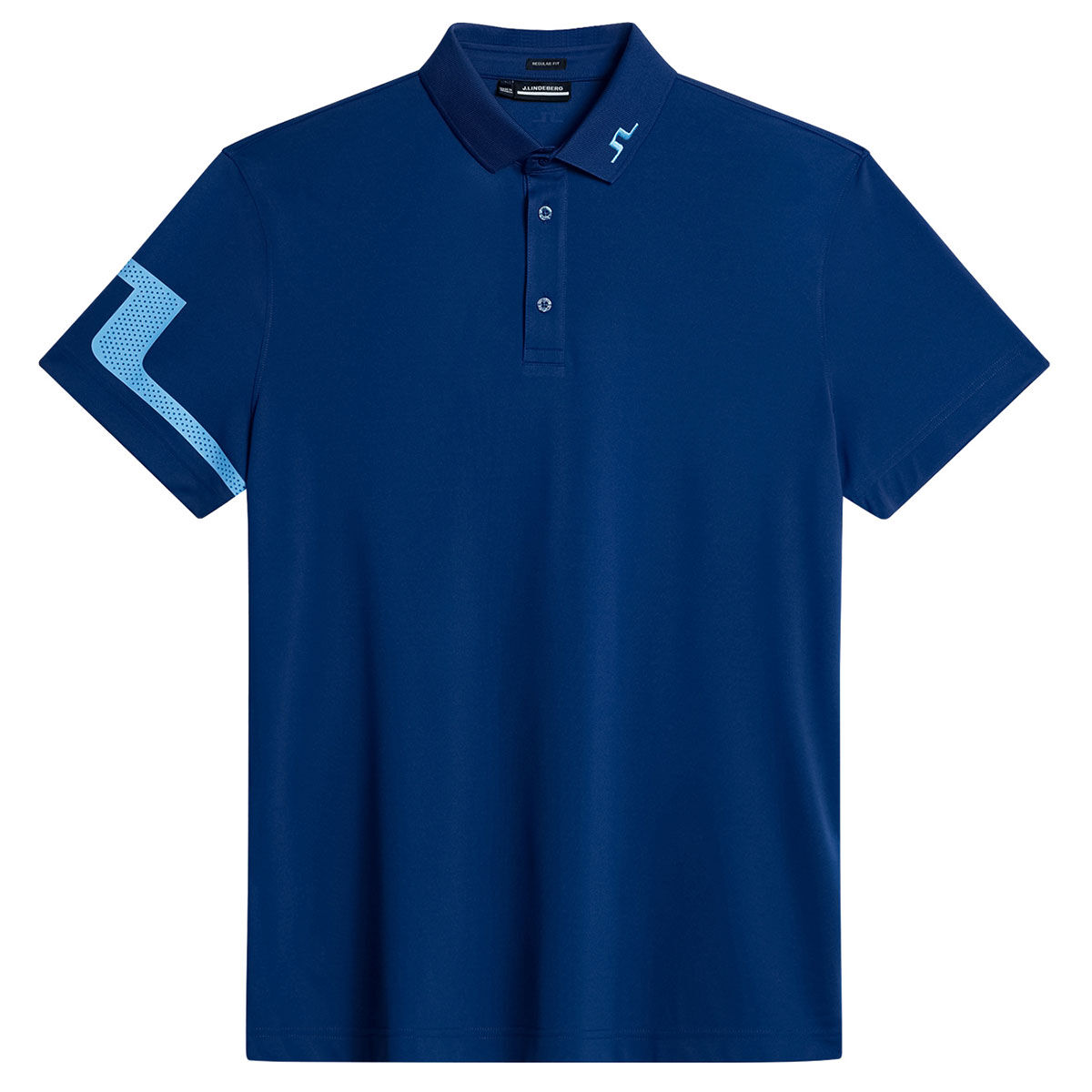 J.Lindeberg Men's Heath Golf Polo Shirt, Mens, Estate blue, Large | American Golf von J Lindeberg