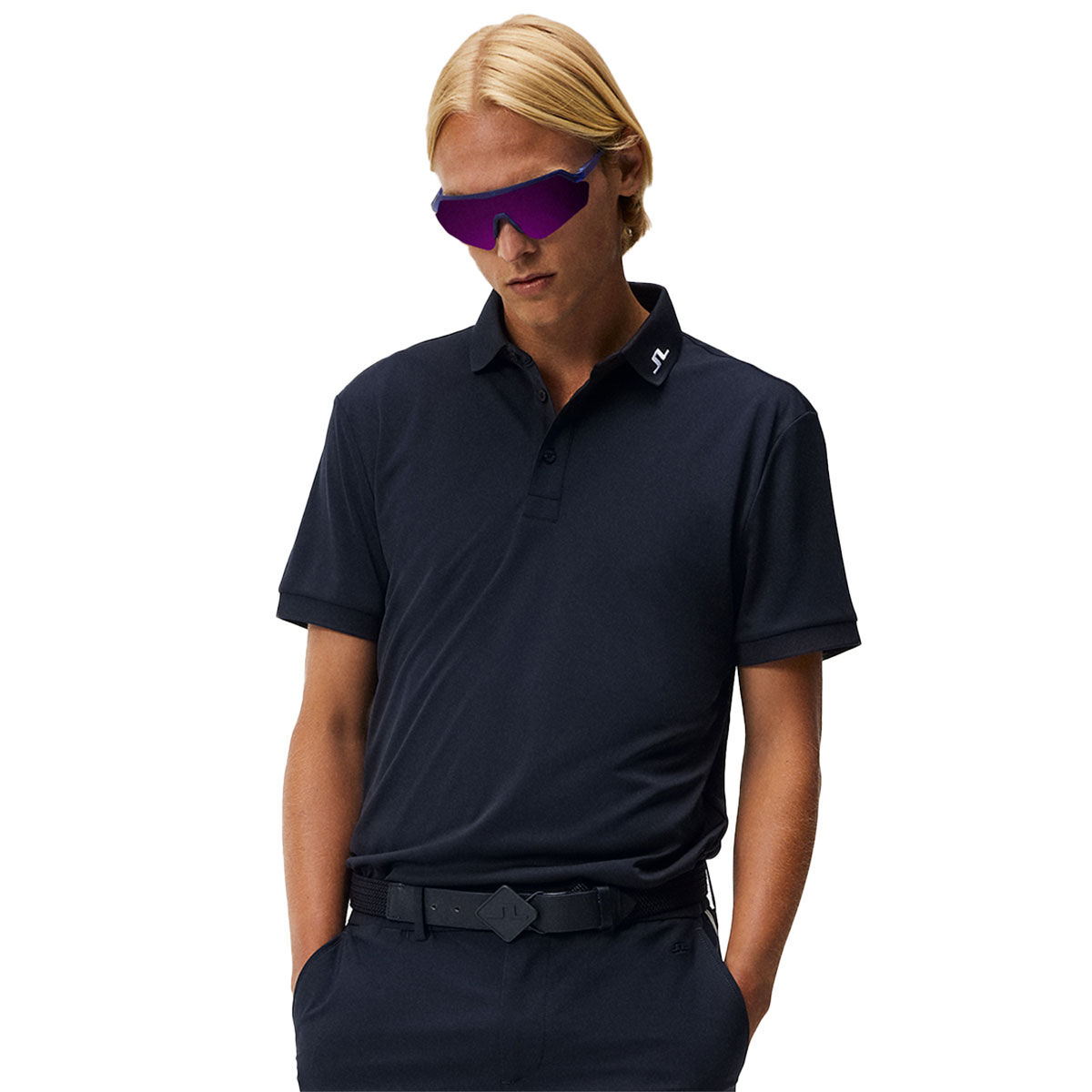 J.Lindeberg Men's KV Golf Polo Shirt, Mens, Navy/white, Xxl | American Golf von J Lindeberg