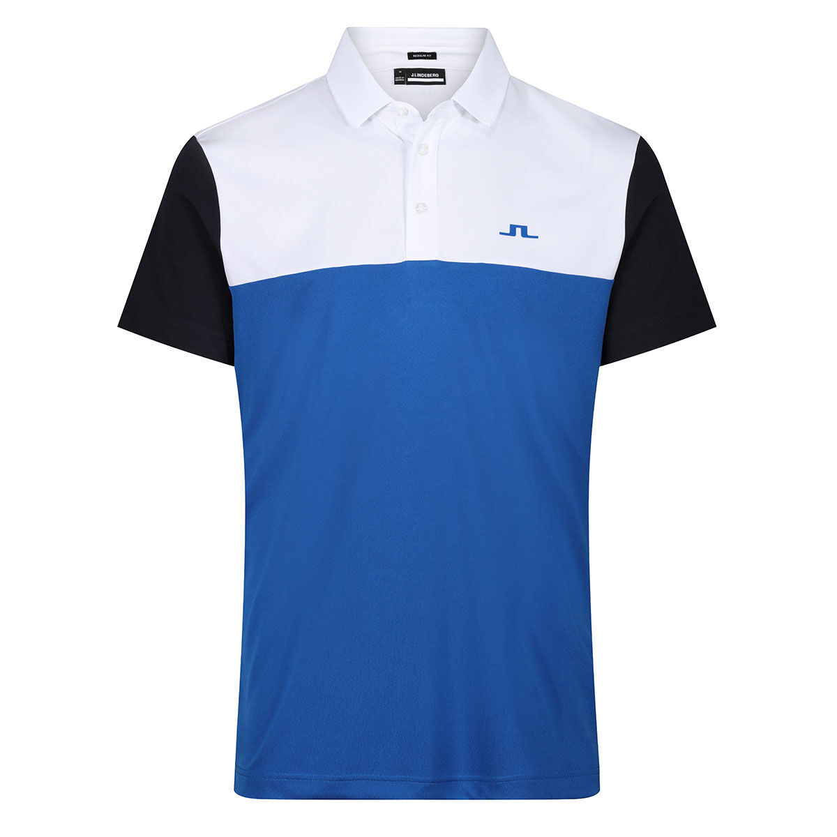 J.Lindeberg Men's Keenan Colorblock Golf Polo Shirt, Mens, Nautical blue, Xxl | American Golf von J Lindeberg