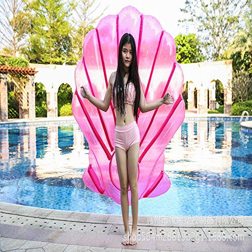 JIAQIWENCHUANG Sommer-Neue PVC Pink Shell Schwimm Row aufblasbares Spielzeug - 180cm Adult Swim Ring Inflatable Pool Float Seat - Kinder Schwimmen Wasser Float Spielzeug A von JIAQIWENCHUANG