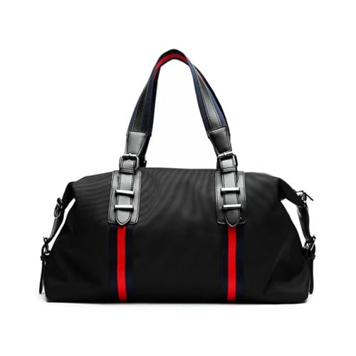 Reisetasche Männer Reisetaschen Große Kapazität Männer Gepäck Handtaschen Oxford Reise Duffle Mode Männer Falttasche Reisetaschen (Color : Red Medium) von JMORCO