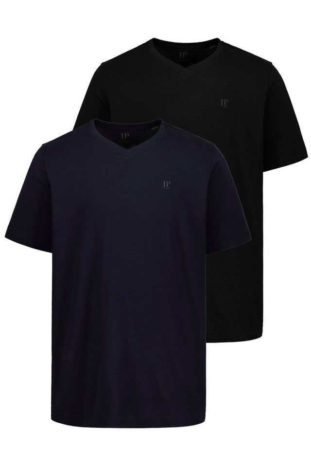JP1880 T-Shirt T-Shirts Basic 2er-Pack V-Ausschnitt Halbarm (2-tlg) von JP1880