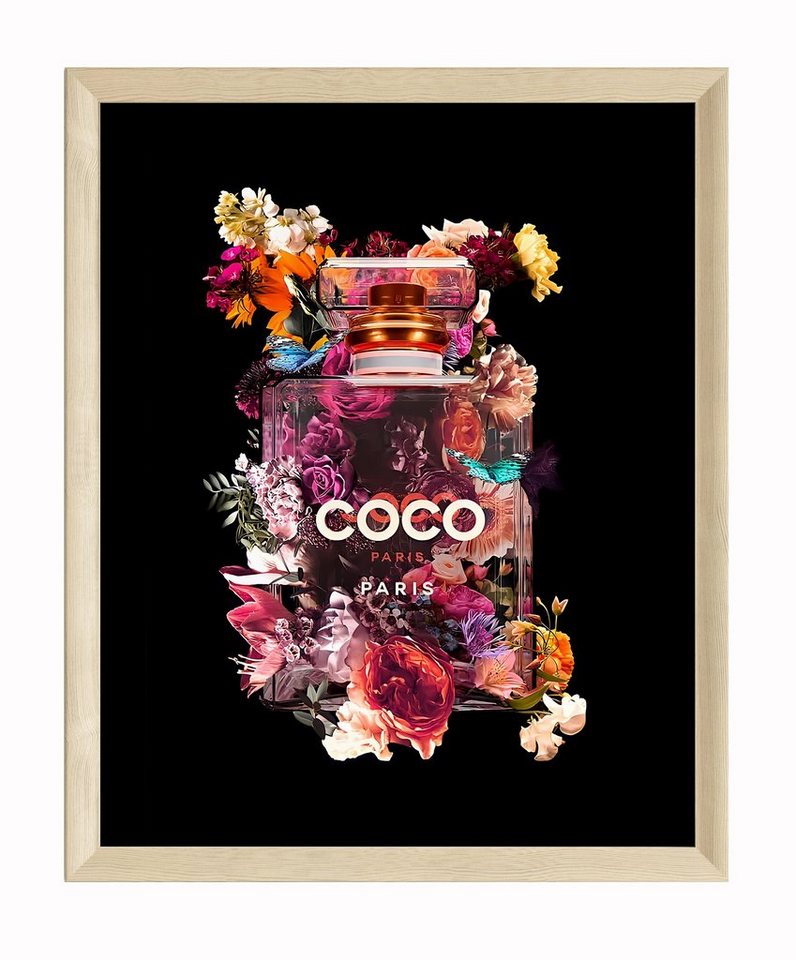 JUSTGOODMOOD Poster Premium ® Coco Chanel Poster · Parfüm Flacon · ohne Rahmen, Poster in verschiedenen Größen verfügbar von JUSTGOODMOOD