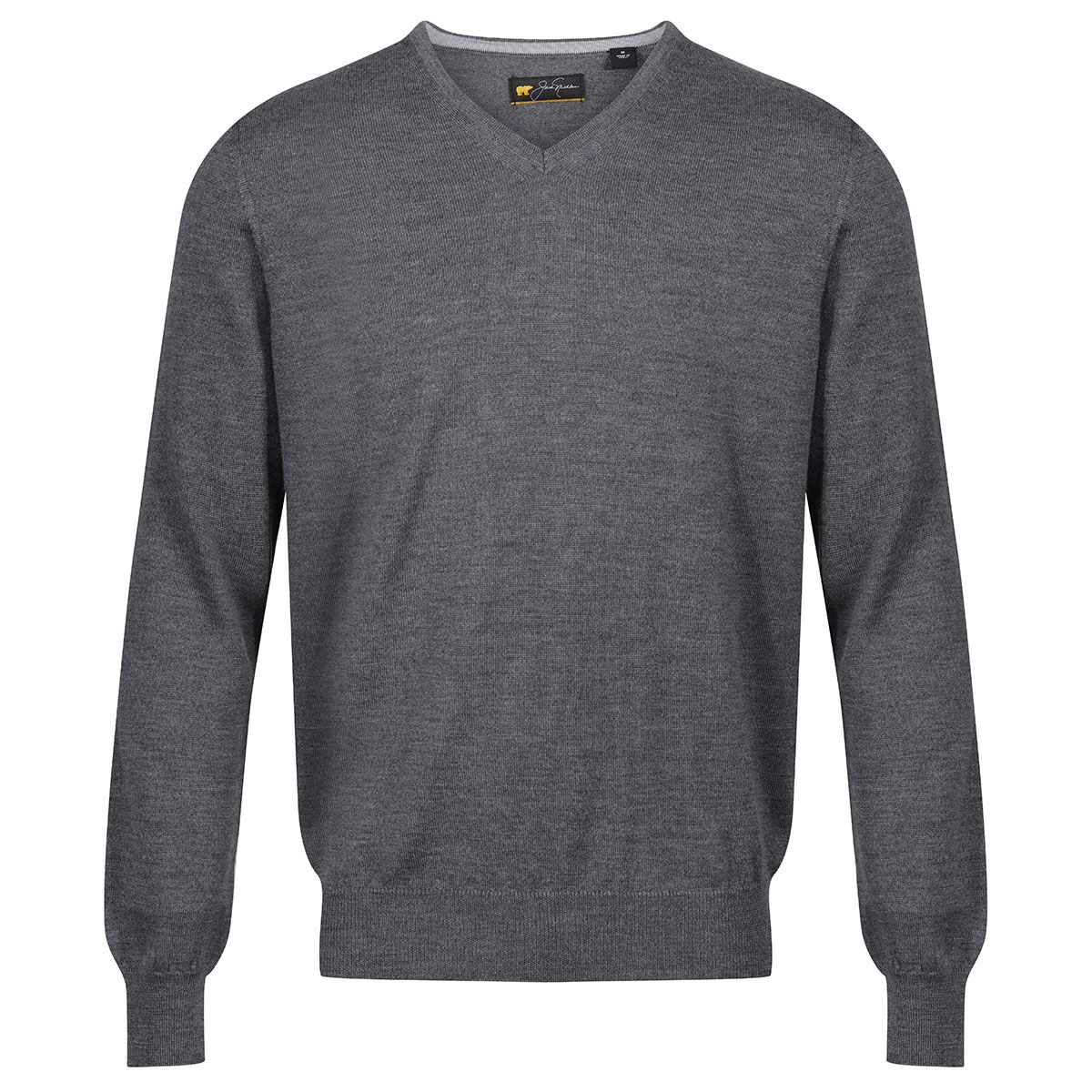 Jack Nicklaus Men's Merino V-Neck Pullover Golf Sweater, Mens, Grey, Large | American Golf von Jack Nicklaus