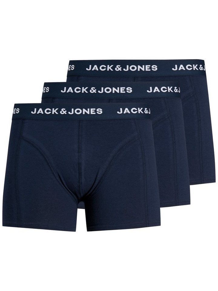 Jack & Jones Boxershorts Set 3er Pack JACANTHONY Trunks Boxershorts Stretch Unterhose (3-St) 3635 in Navy von Jack & Jones