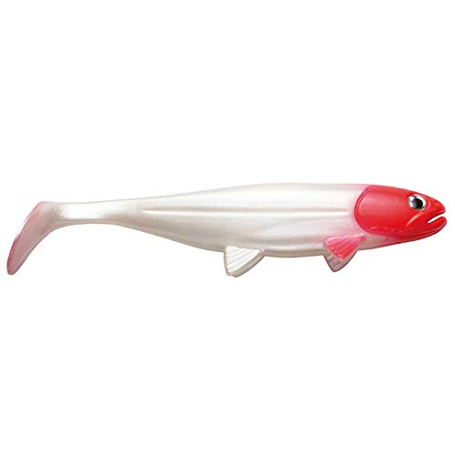 Jackson Gummifisch Norwegen Angelköder - The Sea Fish 30cm. Farbe Redhead. Meeresköder. Große Gummifische fürs Meeresangeln. Angelköder Salzwasser Meer. Gummiköder Dorsch Heilbutt von Jackson