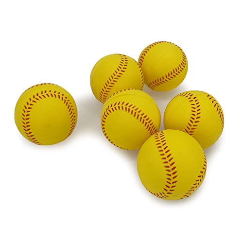 Jaegvida Schaumstoff-Basebälle Weiche Baseball-Schaumstoff-Trainingsbälle (Gelb, L) von Jaegvida