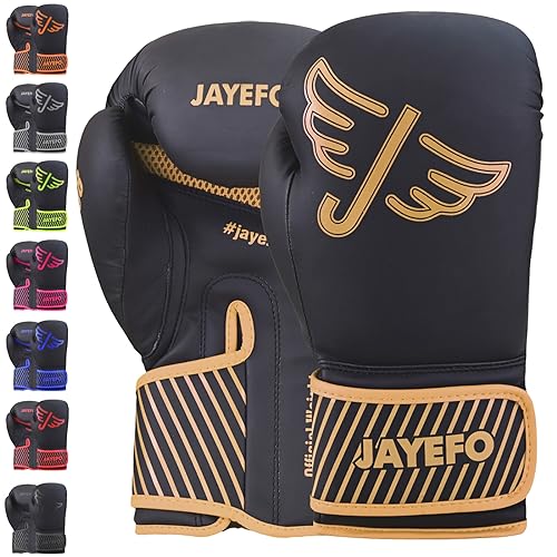Jayefo Boxhandschuhe Glorious, Black/Copper, 16 OZ von Jayefo