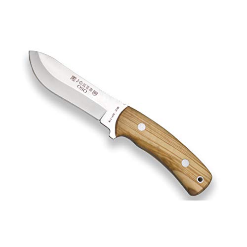Joker Gürtelmesser Messer Oso CO54, mit Olivenholzgriff und MOVA-Klinge 12 cm, gezahnte Lende, Angelgerät, Jagd, Camping und Wandern. von Joker
