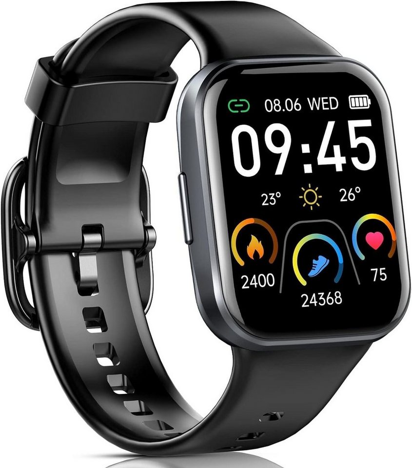 Jugeman Smartwatch (1,69 Zoll, Android, iOS), mit 25 Sportmodi Fitness Tracker Uhr mit Pulsmesser Schlafmonitor,IP68 von Jugeman