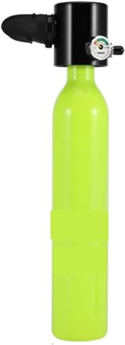 KANBUN Dive Tragbare Lunge 0,5 l Tauchausrüstung/Ausrüstungstank Sauerstoffflasche Tauchset Schnorchelset Unterwasserlufttank Handpumpe sicherer verwenden (Farbe: Grün, Größe: A) von KANBUN
