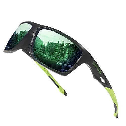KAPVOE Polarisierende Sport-Sonnenbrille hohe Definition hohen Kontrast Objektiv für Männer Frauen Radfahren Laufen Fahren Angeln Angeln Golf 10 von KAPVOE