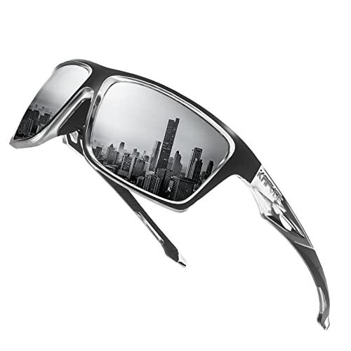 KAPVOE Polarisierende Sport-Sonnenbrille hohe Definition hohen Kontrast Objektiv für Männer Frauen Radfahren Laufen Fahren Angeln Angeln Golf 11 von KAPVOE