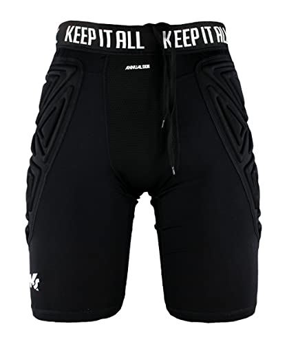 KEEPERsport - Torwart Unterziehhose gepolstert - Kurze Protektionshose für Torhüter Underwear - Größe 128-XXL - schwarz von KEEPERsport