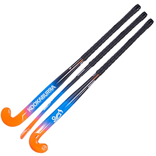 KOOKABURRA Unisex Jugend Sirene, Junior-Hockeyschläger, blau/orange, 66 cm von KOOKABURRA