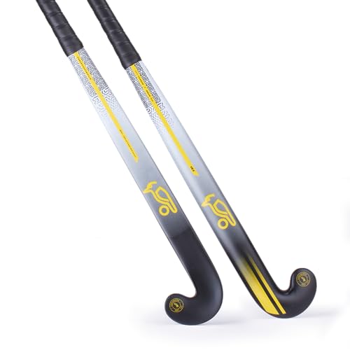 KOOKABURRA Vex Hockeyschläger Mid Bow Feldhockeyschläger, gelb/schwarz, 36.5" Light von KOOKABURRA