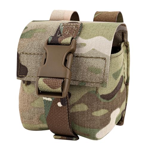 Taktische Grenade Pouch, Nylon Militär Kompakt MOLLE EDC Handschuhtasche Handgranaten Tasche für M67, M33, M69 von KRYDEX GEAR