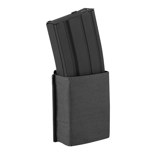 KRYDEX GEAR Taktische Molle 5.56 Magazintasche, M4 Mag Halter mit Schnellverschluss Magazin Tascheneinsatz (Schwarz) von KRYDEX GEAR