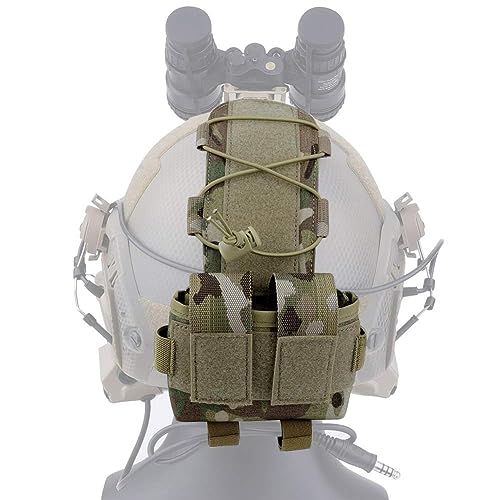 KRYDEX Gear Taktische Helm Batterie Tasche, Gegengewicht Tasche Ausgleichsgewicht Tasche mit Klettverschluss für MK2 Taktische Helme von KRYDEX