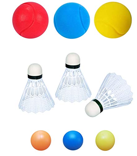 KSS 9 Teile Ersatzbälle/Federbälle/Beachbälle/Badminton/Softball/Tennis/Ersatzfederbälle/Bälle/Ball von KSS