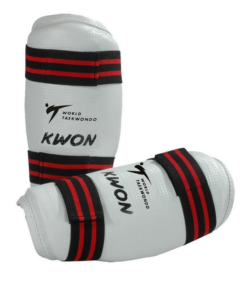 KWON Armschoner Unterarmschutz Unterarmschoner Kampfsport Taekwond, Für Vollkontakt geeignet, feucht abwischbar, Kunstleder, XS - XL von KWON