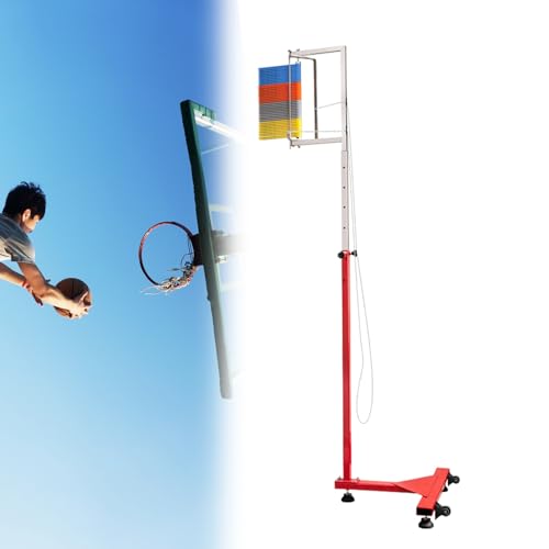 KYZTMHC Vertikalsprung-Messgerät Sportsprungtester Stehender Hochleistungs-Vertikalsprungmesser Trainingsausrüstung für Vertikalsprungtrainer (Color : Four Colors, Size : 5.5-11.8ft) von KYZTMHC