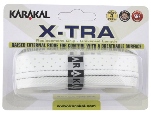 Karakal Griffband X-TRA für Tennis-, Badminton- und Squash-Schläger Weiß weiß von Karakal