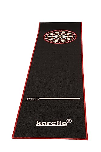Karella Dartmatte Premium Velour, hochwertiger Dartteppich, 290 x 60 cm von Karella