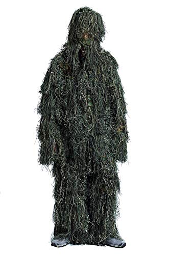 Koyheng 3D Ghillie Suit Jagd Jacke Woodland Tarnanzug Camo Camouflage Kleidung für Airsoft Jagd Hunting von Kayheng