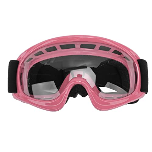 Kcabrtet Kinder-Dirt-Bike-Brille, Schlagfest, Schutzbrille Für Outdoor-Radfahren, Ski, Off-Road-Rennen(Rosa) von Kcabrtet