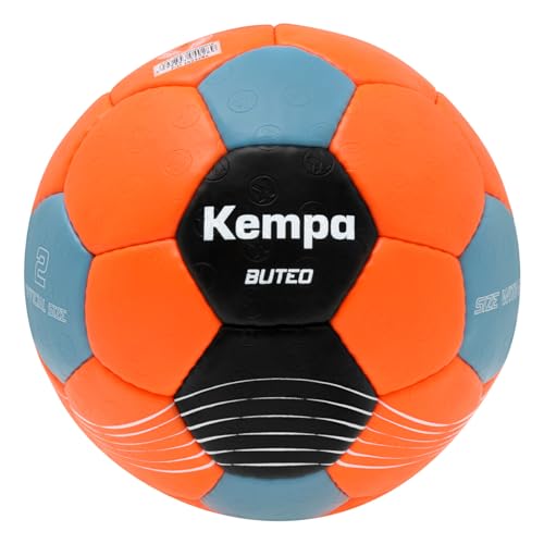 Kempa Erwachsene Buteo Handballball, orange/bleu, 3 von Kempa