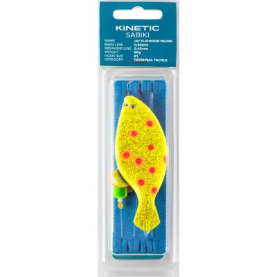 Kinetic Sabiki Jay Flounder Inline 60g #1 Yellow/Orange Dots von Kinetic