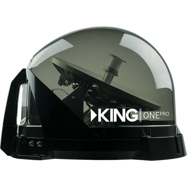 King One Pro™ Premium Satellite Antenna Schwarz von King