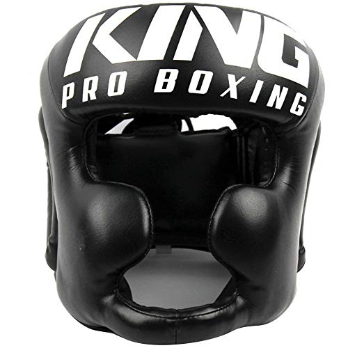 King PRO Boxing Kopfschutz, HG, schwarz Größe L von King